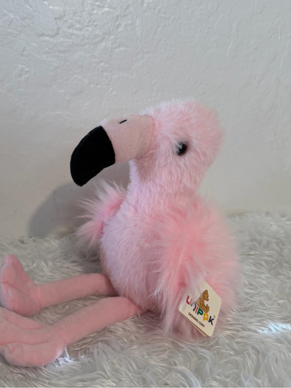 Pink Plush Flamingo Stuffed Animal - Unipak Tag New
